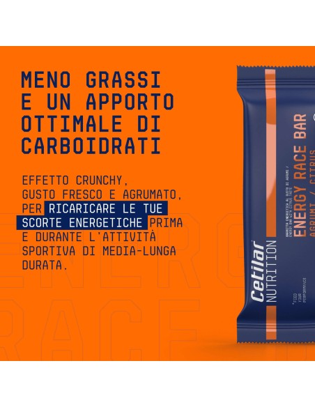 Energy Race bar Barretta energetica al gusto agrumi.